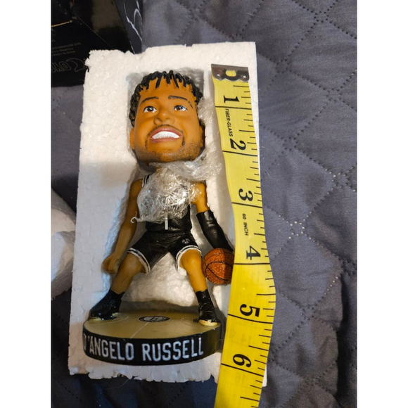 Brooklyn Nets D'Angelo Russell Bobblehead Figurine Black White - Picture 9 of 10